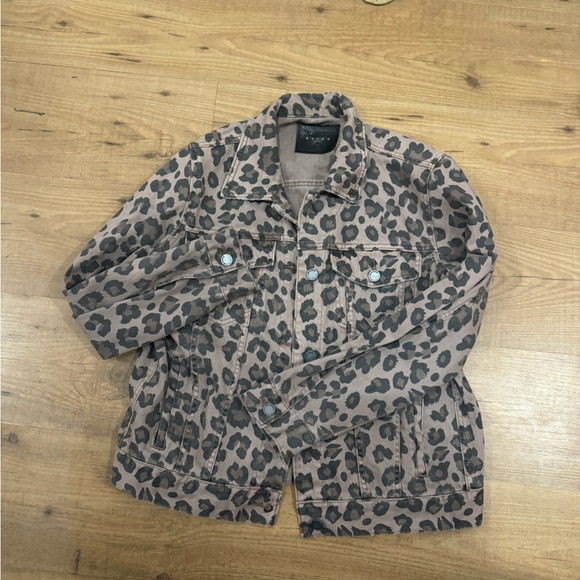Blank NYC cheetah print jean jacket| sz. M - Picture 2 of 5
